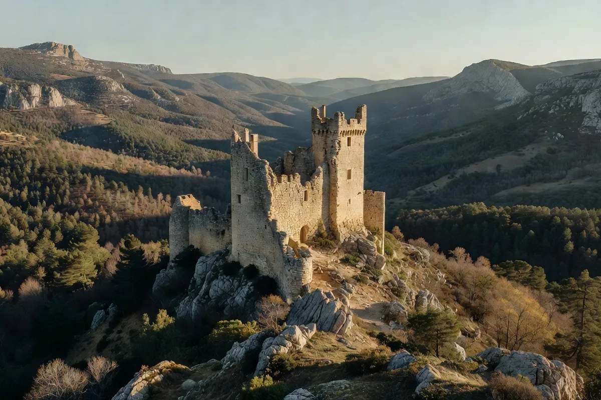 Château d’Aulan : sentinelle des Baronnies drômoises — vue 1