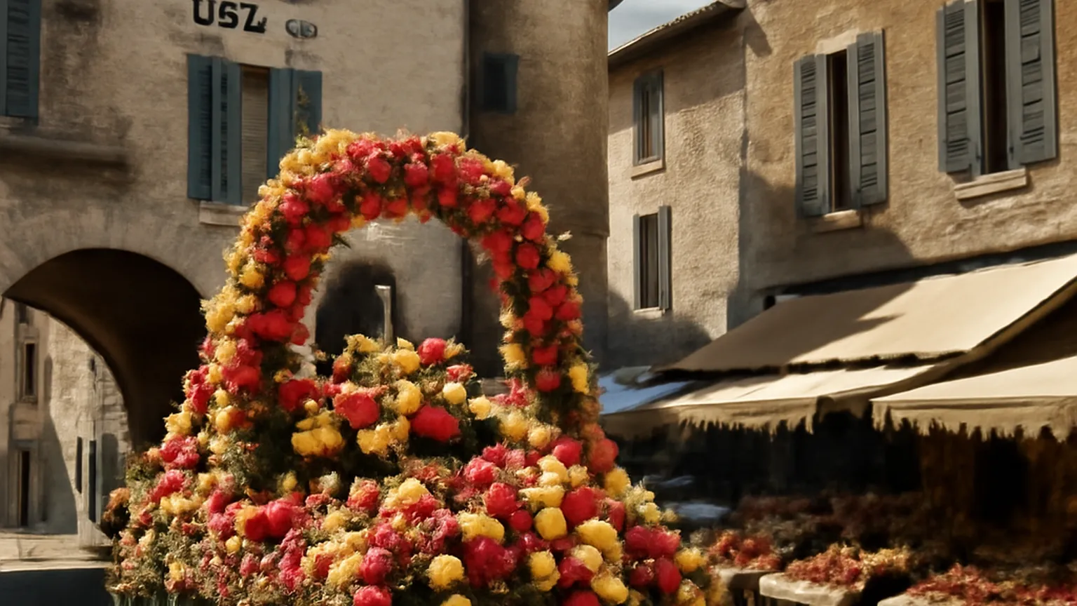 Marché et corso fleuri de Nyons